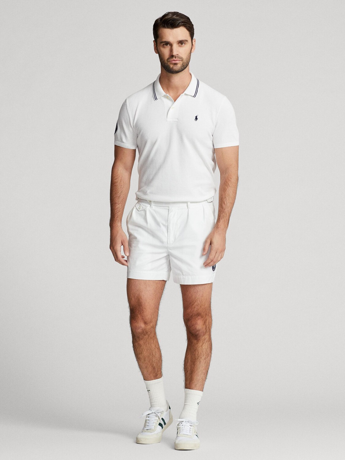 Рубашка-поло приталенного кроя в сетку Polo Ralph Lauren X Wimbledon, чисто-белый
Рубашка-поло приталенного кроя в сетку Polo Ralph Lauren X Wimbledon, чисто-белый