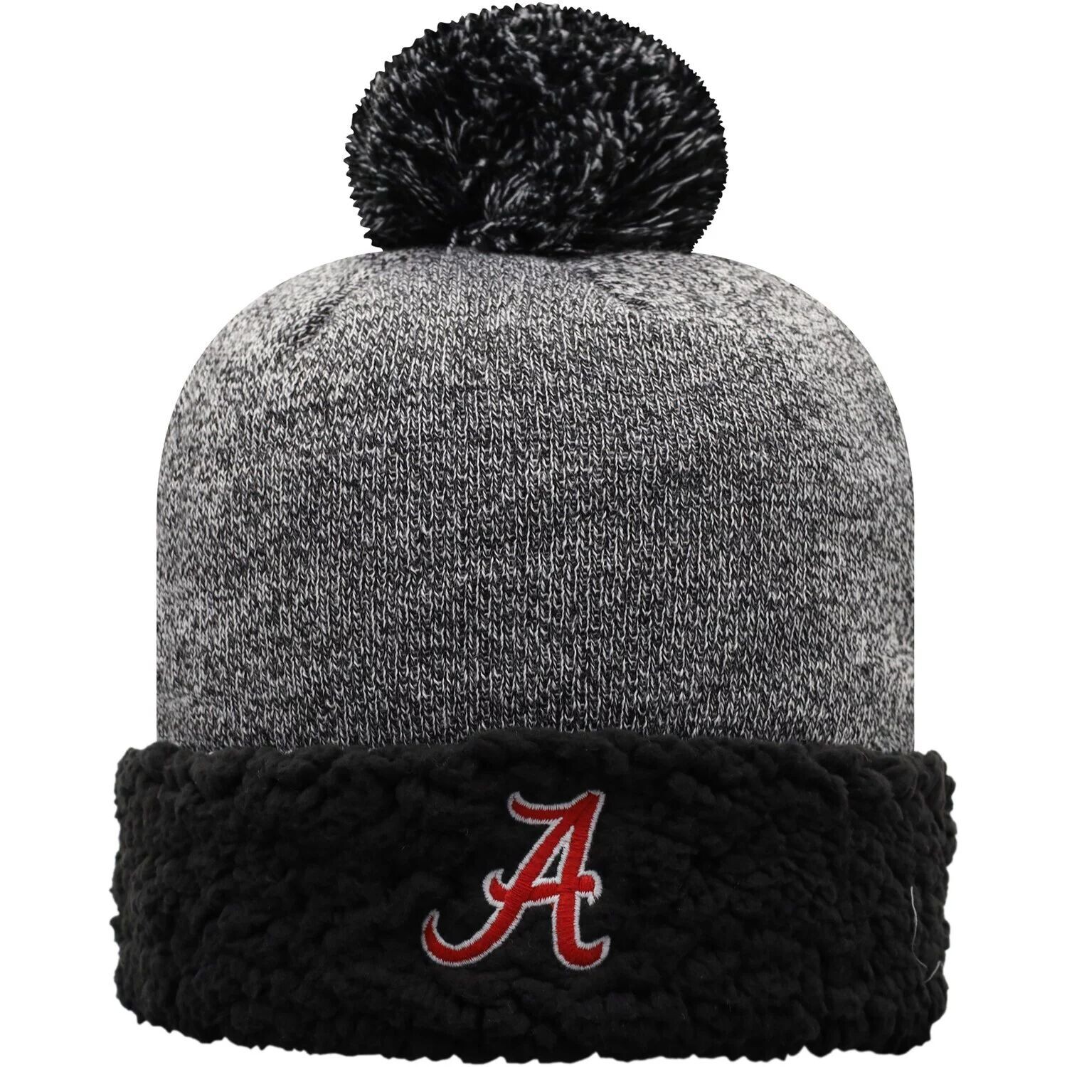 Женская уютная вязаная шапка с манжетами и помпоном черного цвета Alabama Crimson Tide Top of the World
Женская уютная вязаная шапка с манжетами и помпоном черного цвета Alabama Crimson Tide Top of the World