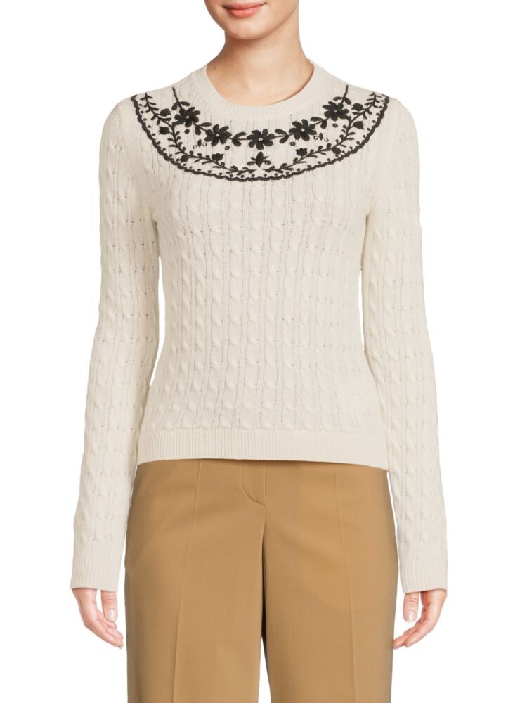 Свитер из смесовой шерсти косой вязки с круглым вырезом Redvalentino, цвет Avorio Nero
Свитер из смесовой шерсти косой вязки с круглым вырезом Redvalentino, цвет Avorio Nero