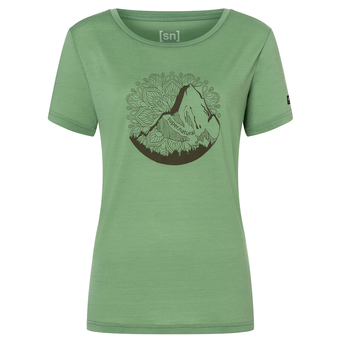 Рубашка из мериноса Super Natural Women's Mountain Mandala Tee, цвет Loden Frost/Stone Grey
Рубашка из мериноса Super Natural Women's Mountain Mandala Tee, цвет Loden Frost/Stone Grey