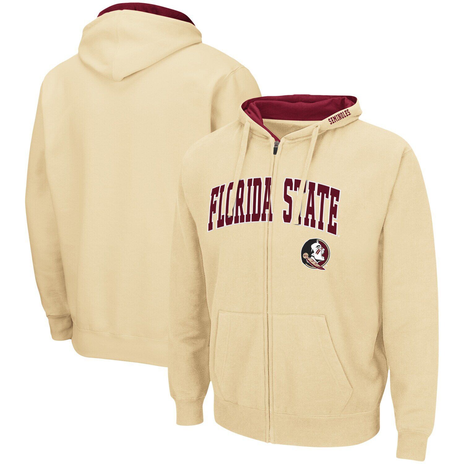 Мужская толстовка с молнией во всю длину золотистого цвета Florida State Seminoles Arch & Logo 3.0 Colosseum, Желтый
Мужская толстовка с молнией во всю длину золотистого цвета Florida State Seminoles Arch & Logo 3.0 Colosseum, Желтый