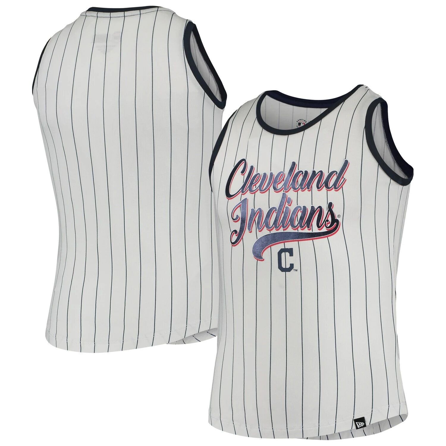 Белая/темно-синяя майка в тонкую полоску для девочек New Era Cleveland Indians New Era, Синий
Белая/темно-синяя майка в тонкую полоску для девочек New Era Cleveland Indians New Era, Синий