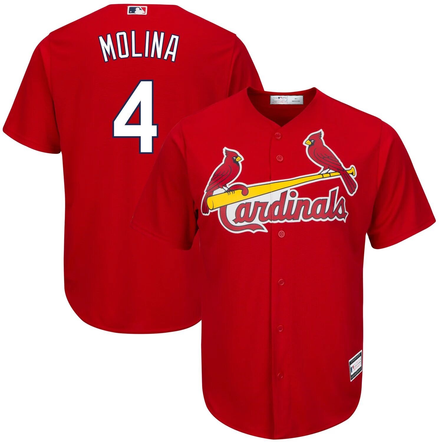 Мужская красная футболка Yadier Molina St. Louis Cardinals Big & Tall Replica Player, Красный
Мужская красная футболка Yadier Molina St. Louis Cardinals Big & Tall Replica Player, Красный