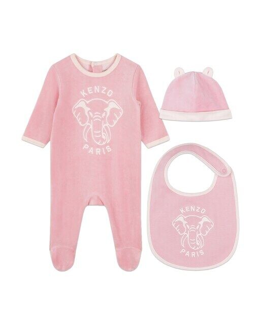 Детский комплект из трех предметов с пижамкой с длинными рукавами Kenzo Kids, розовый
Детский комплект из трех предметов с пижамкой с длинными рукавами Kenzo Kids, розовый