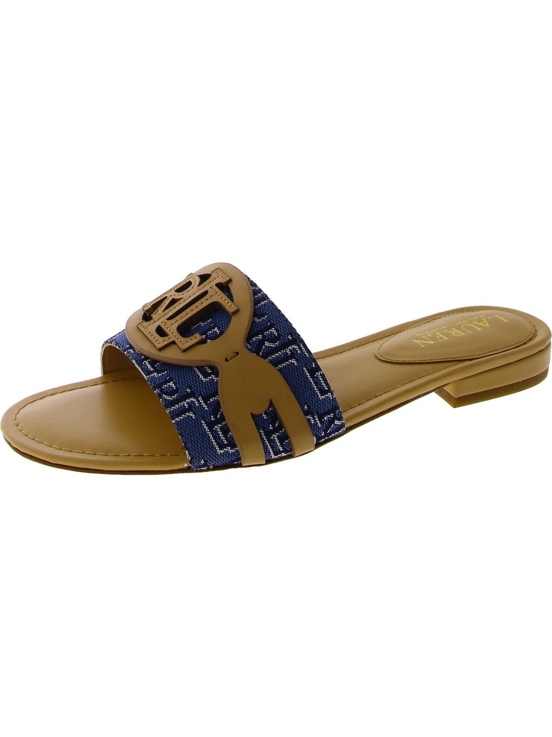 ALEGRA Женские парусиновые шлепанцы с логотипом Lauren Ralph Lauren, цвет Denim Buff
ALEGRA Женские парусиновые шлепанцы с логотипом Lauren Ralph Lauren, цвет Denim Buff