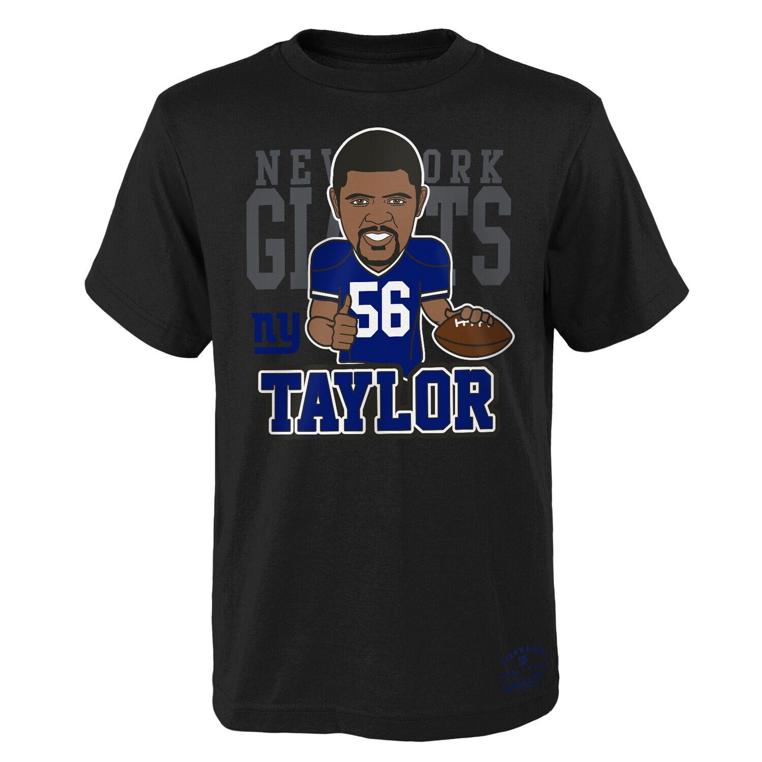 Молодежная черная футболка с карикатурным рисунком Mitchell & Ness Lawrence Taylor New York Giants Unbranded
Молодежная черная футболка с карикатурным рисунком Mitchell & Ness Lawrence Taylor New York Giants Unbranded
