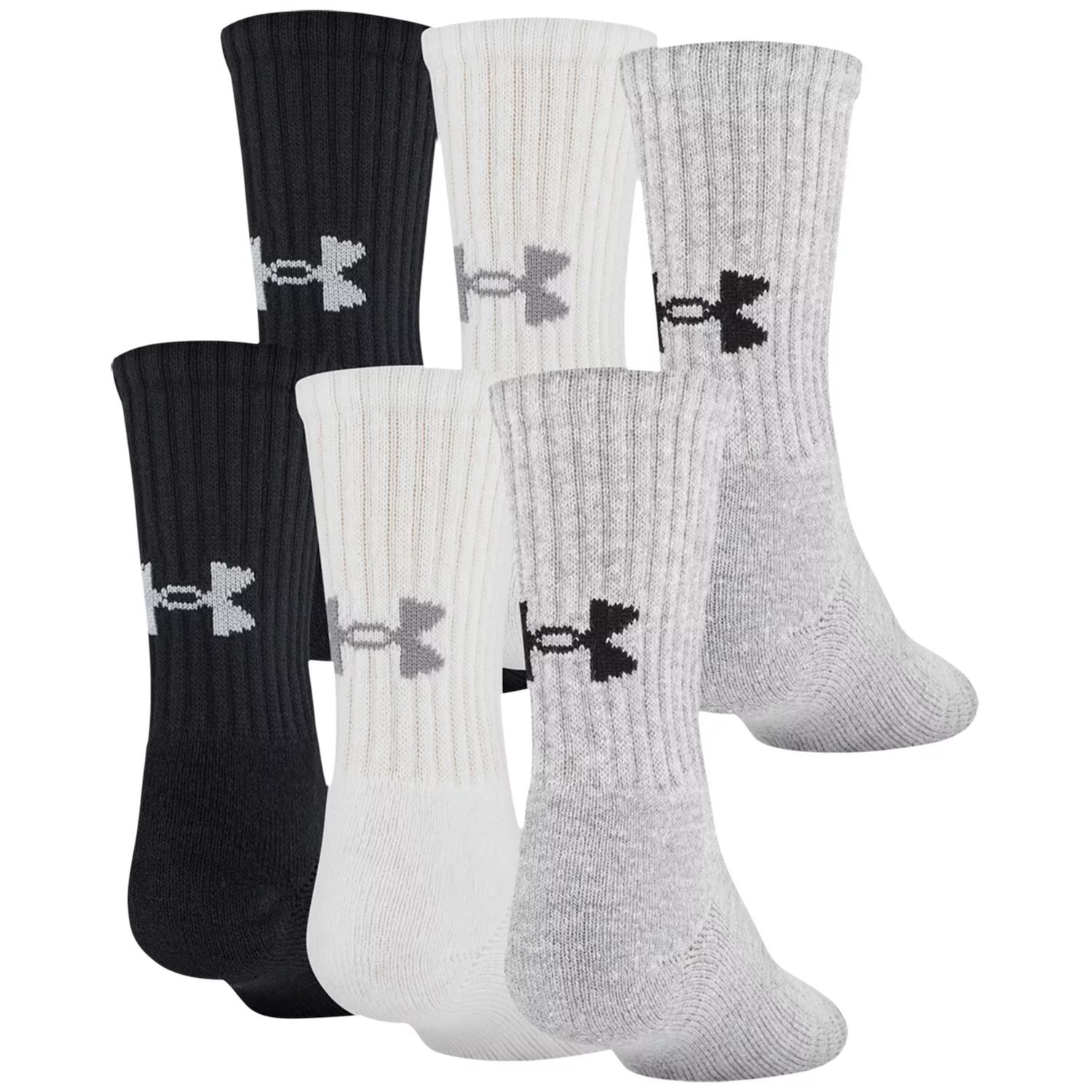 Набор из шести пар носков из хлопка Boys Under Armour Charged Crew Under Armour, черный
Набор из шести пар носков из хлопка Boys Under Armour Charged Crew Under Armour, черный