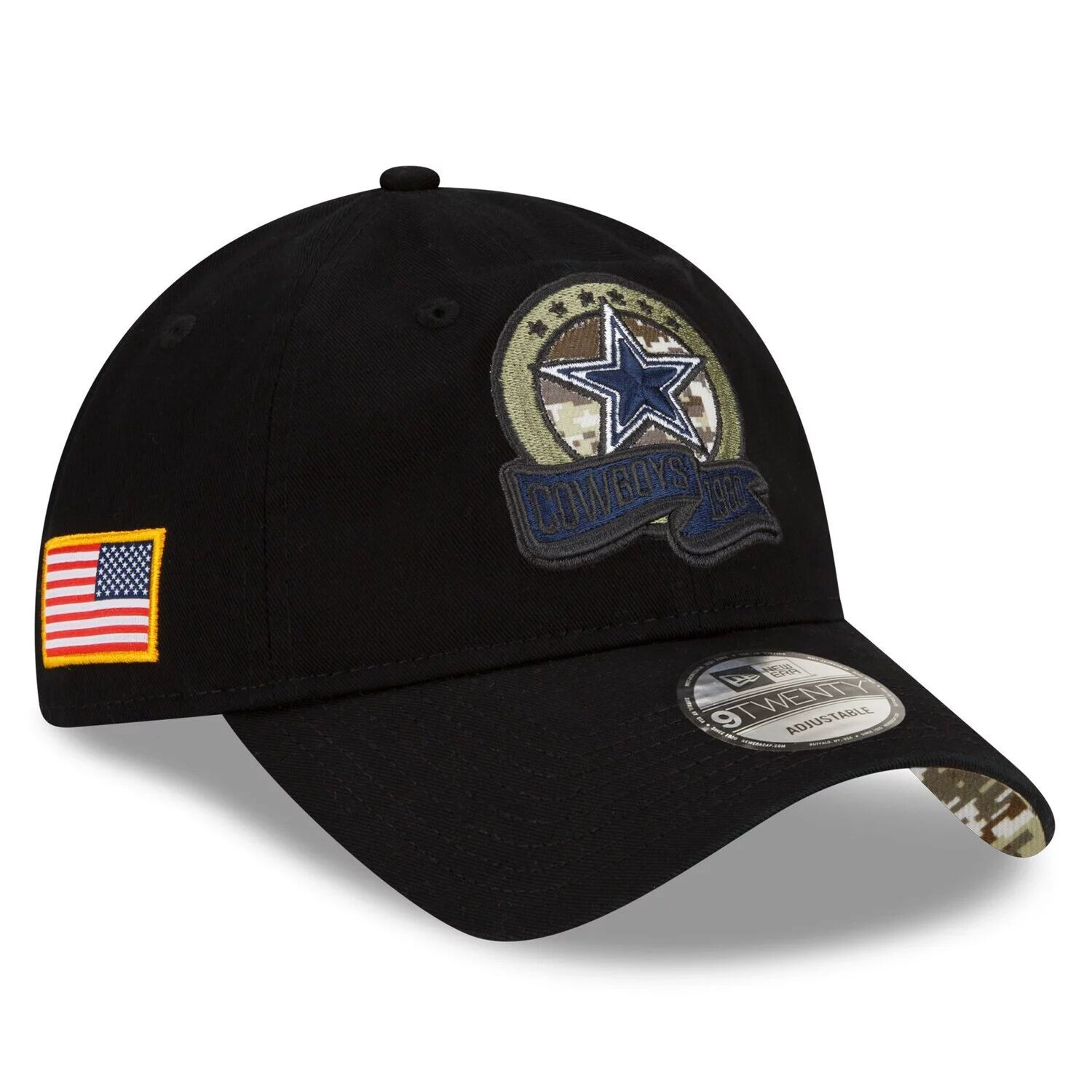 Мужская регулируемая кепка New Era Black Dallas Cowboys 2022 Salute To Service 9TWENTY
Мужская регулируемая кепка New Era Black Dallas Cowboys 2022 Salute To Service 9TWENTY