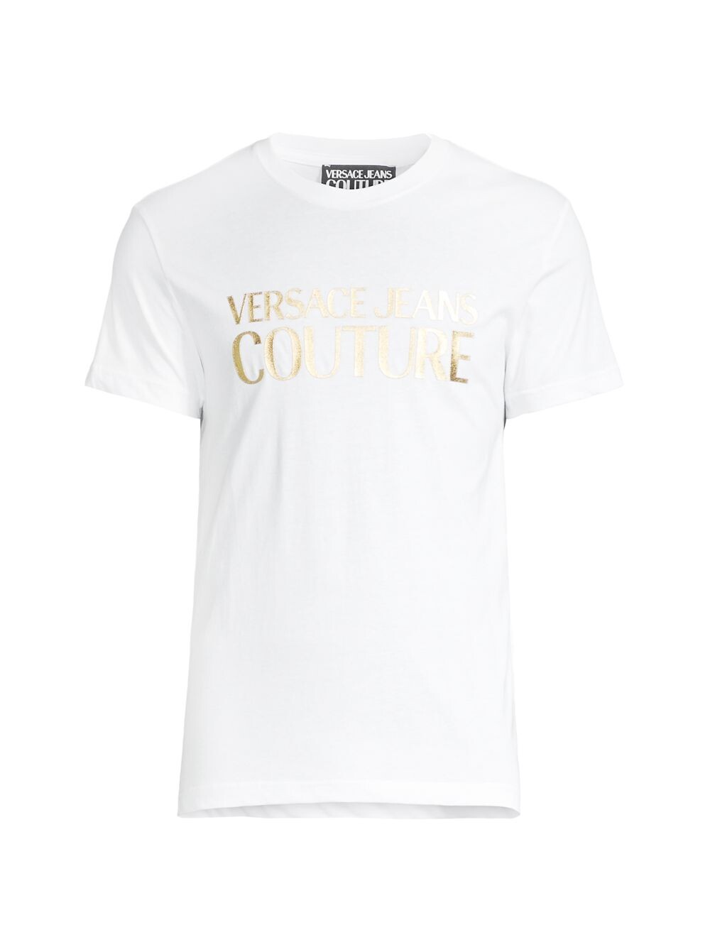 Хлопковая футболка с фольгированным принтом и логотипом Versace Jeans Couture, белый
Хлопковая футболка с фольгированным принтом и логотипом Versace Jeans Couture, белый
