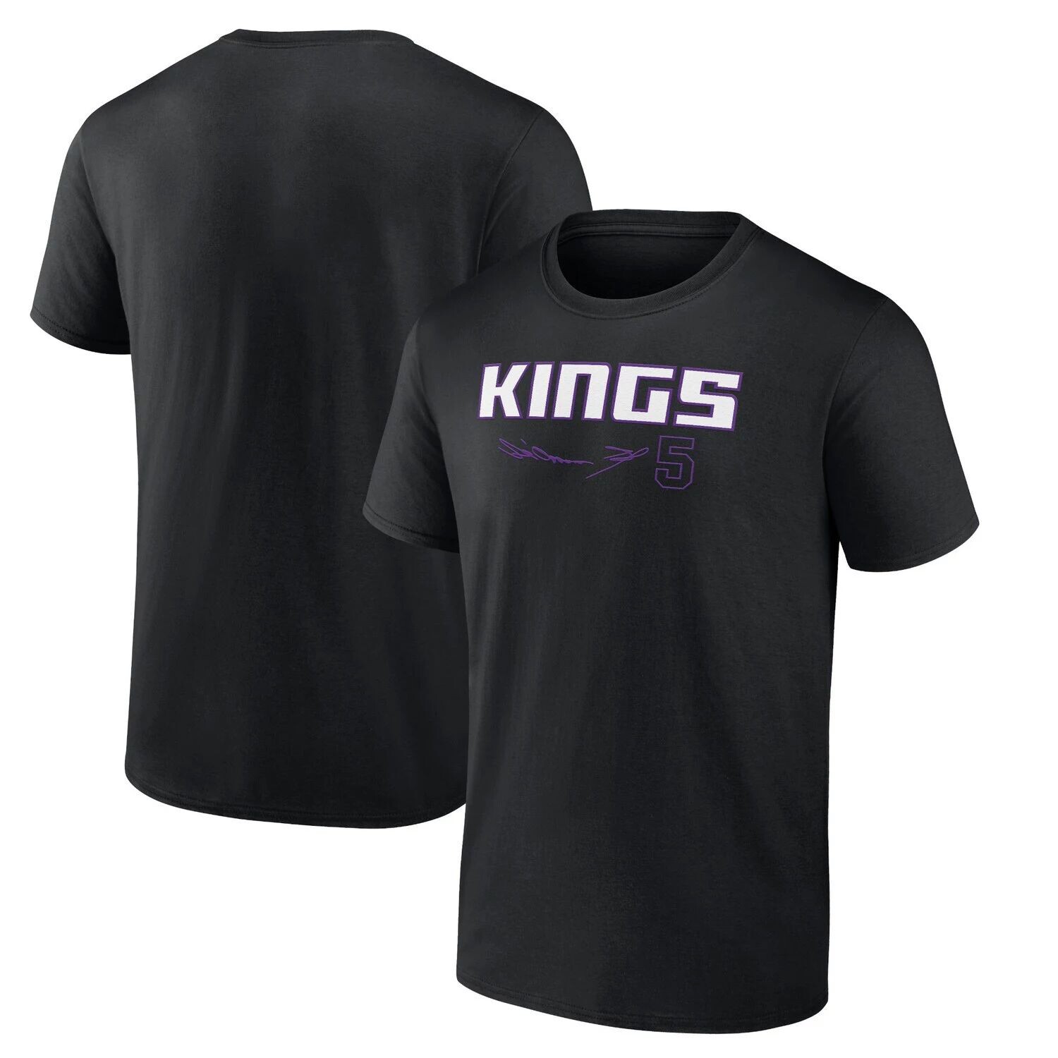 Мужская черная футболка с именем и номером Sacramento Kings с фирменным логотипом De'Aaron Fox Sacramento Kings Fanatics, Черный
Мужская черная футболка с именем и номером Sacramento Kings с фирменным логотипом De'Aaron Fox Sacramento Kings Fanatics, Черный