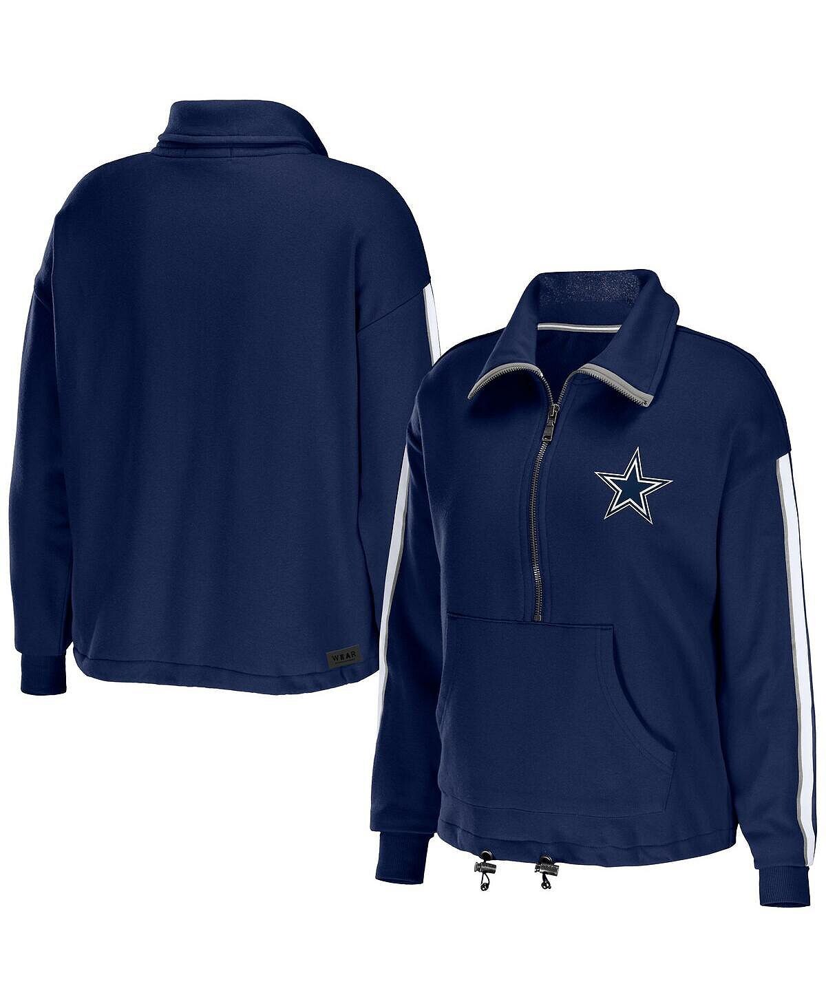 Женский темно-синий топ с молнией до половины длины в полоску с логотипом Dallas Cowboys WEAR by Erin Andrews, темно-синий
Женский темно-синий топ с молнией до половины длины в полоску с логотипом Dallas Cowboys WEAR by Erin Andrews, темно-синий
