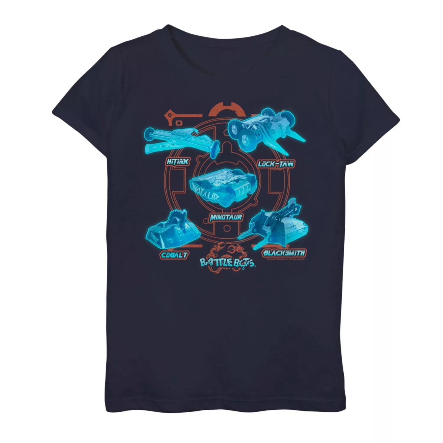 Футболка с рисунком BattleBots для девочек 7–16 лет, учебник «Bots Line Up» Licensed Character
Футболка с рисунком BattleBots для девочек 7–16 лет, учебник «Bots Line Up» Licensed Character