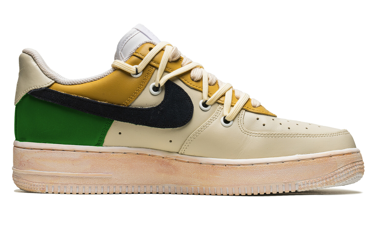 Кроссовки Nike Air Force 1 Skateboarding Shoes Unisex Low-top Black/green, бежевый
Кроссовки Nike Air Force 1 Skateboarding Shoes Unisex Low-top Black/green, бежевый