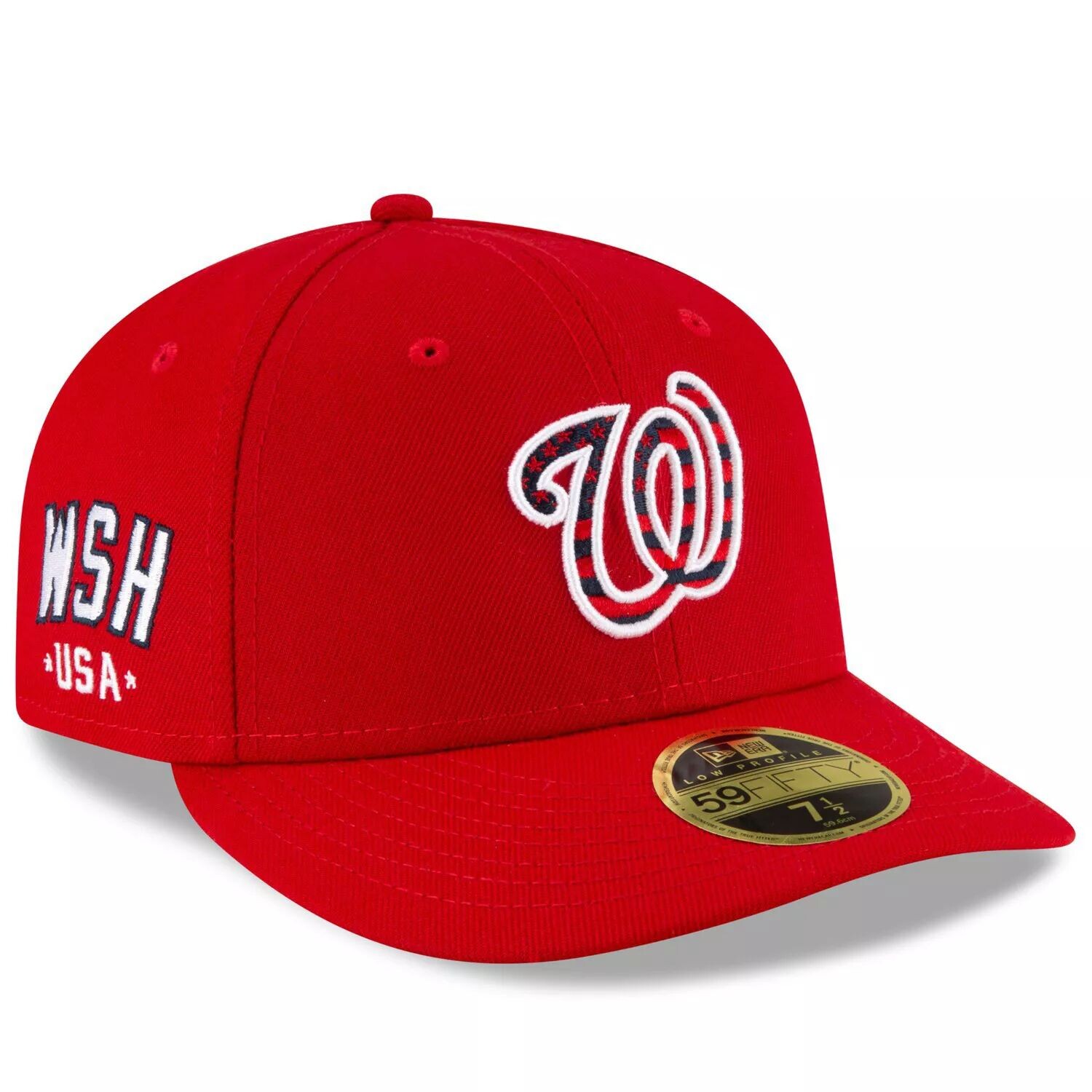 Мужская кепка New Era Red Washington Nationals, 4 июля, низкопрофильная, облегающая шляпа 59FIFTY для игры на поле
Мужская кепка New Era Red Washington Nationals, 4 июля, низкопрофильная, облегающая шляпа 59FIFTY для игры на поле