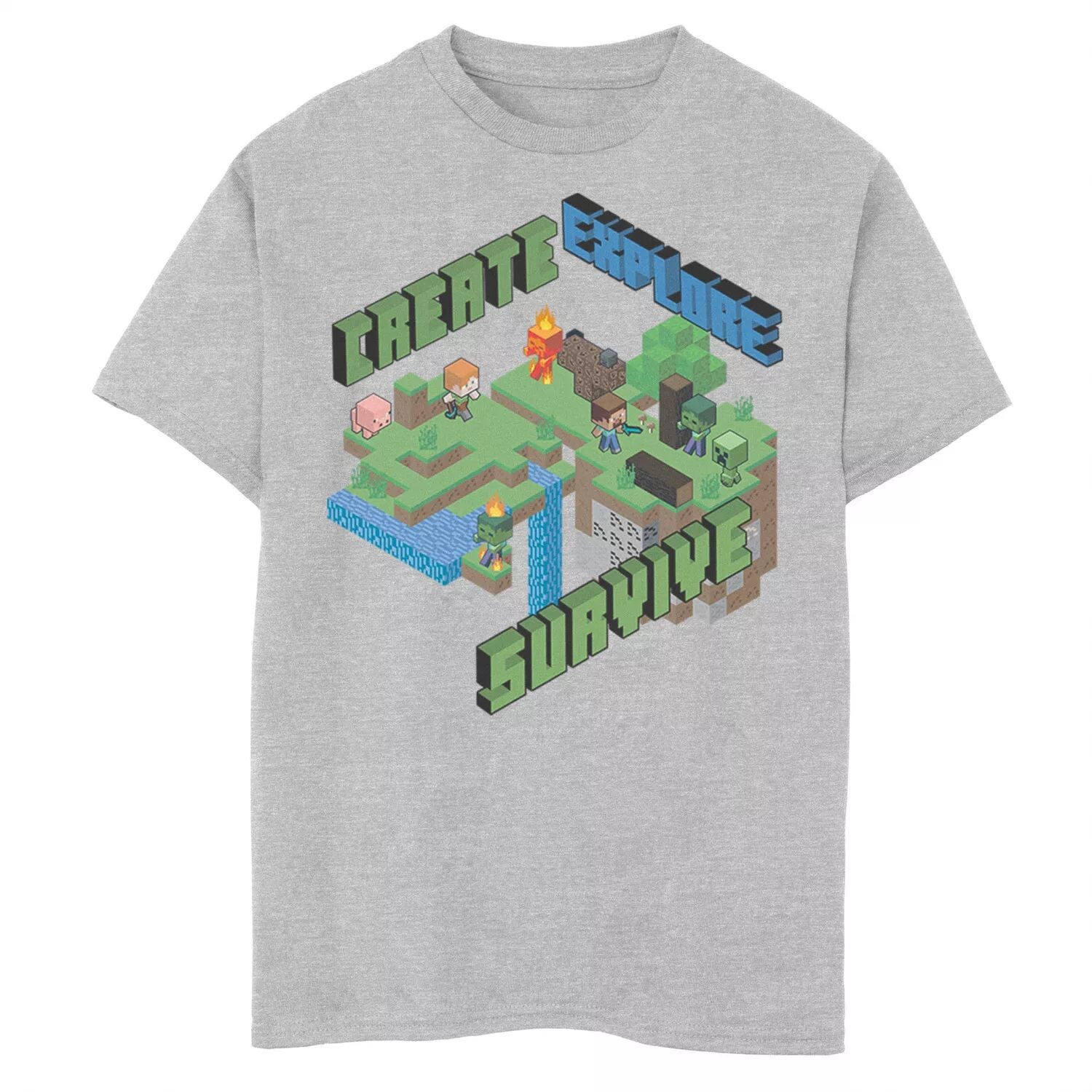 Футболка Minecraft Create Explore Survive для мальчиков 8–20 лет с графикой Licensed Character
Футболка Minecraft Create Explore Survive для мальчиков 8–20 лет с графикой Licensed Character