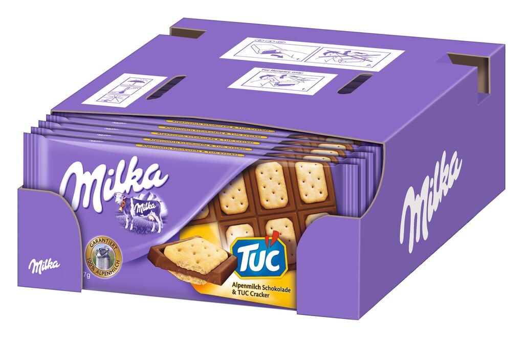 Milka Tuc Cracker Шоколад из высококачественного альпийского молока 87 г, упаковка по 10 шт. Jacobs
Milka Tuc Cracker Шоколад из высококачественного альпийского молока 87 г, упаковка по 10 шт. Jacobs