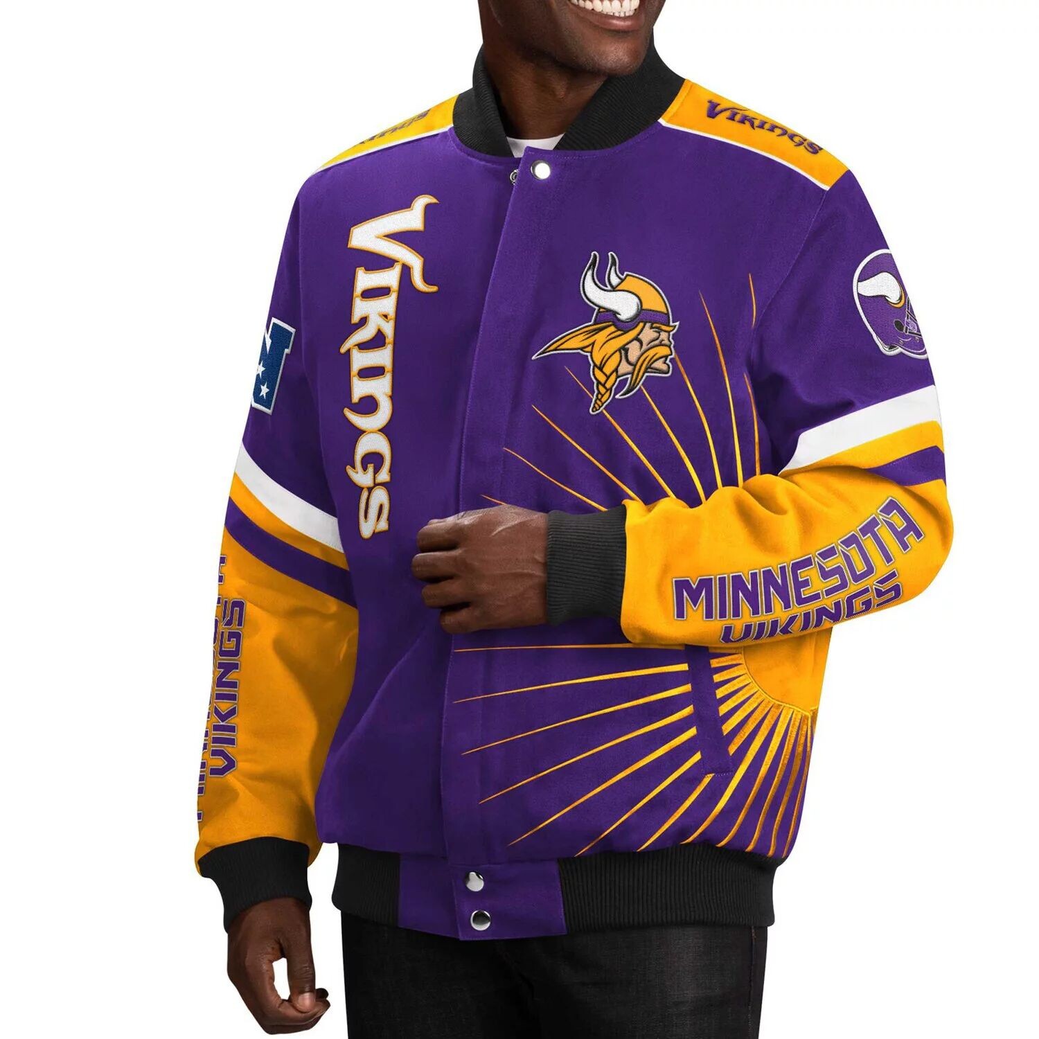 Мужская спортивная университетская куртка с длинными кнопками Carl Banks Purple Minnesota Vikings Extreme Redzone G-III
Мужская спортивная университетская куртка с длинными кнопками Carl Banks Purple Minnesota Vikings Extreme Redzone G-III