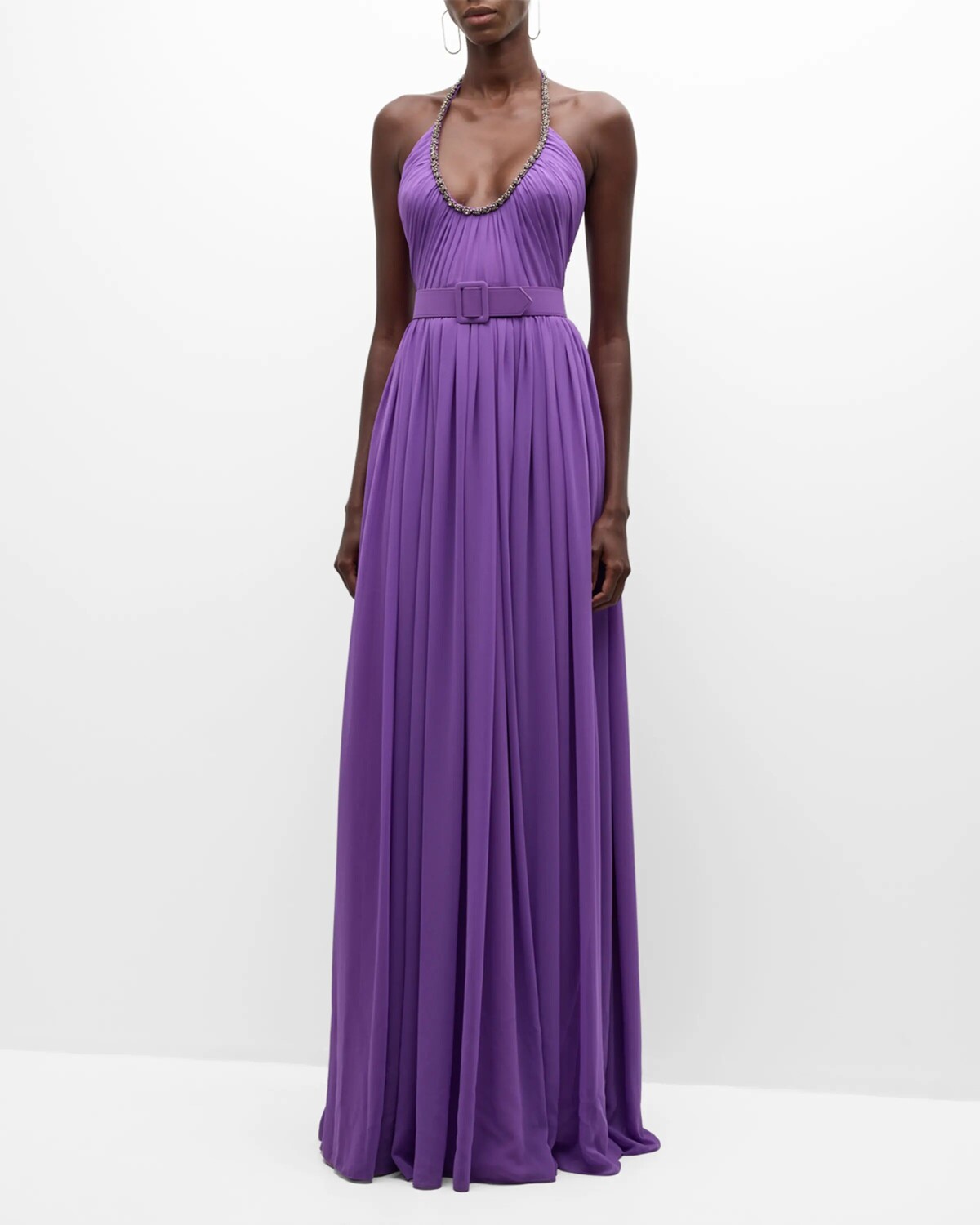 Платье с поясом и рюшами на бретельках Badgley Mischka Collection, цвет Purple
Платье с поясом и рюшами на бретельках Badgley Mischka Collection, цвет Purple