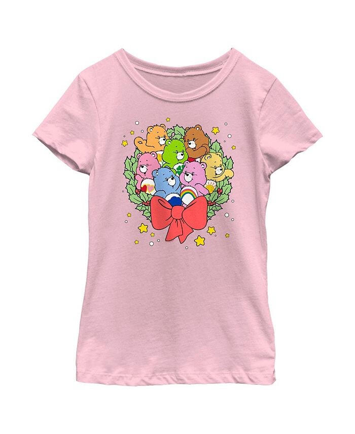 Детская футболка с рождественским венком и медведями для девочек Care Bears, розовый
Детская футболка с рождественским венком и медведями для девочек Care Bears, розовый