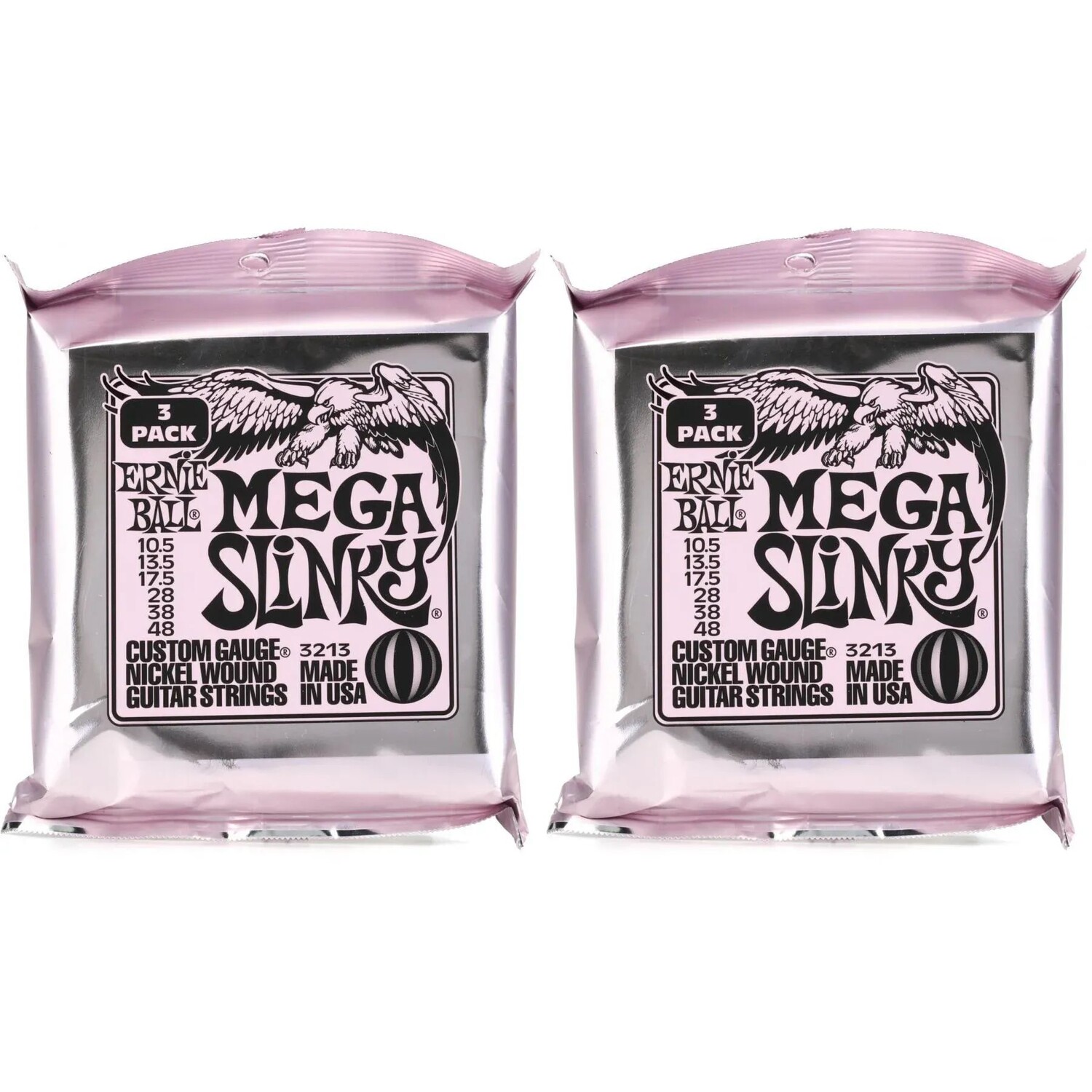 Струны для электрогитары Ernie Ball 3213 Mega Slinky с никелевой обмоткой — .0105-.048 (6 шт.)
Струны для электрогитары Ernie Ball 3213 Mega Slinky с никелевой обмоткой — .0105-.048 (6 шт.)