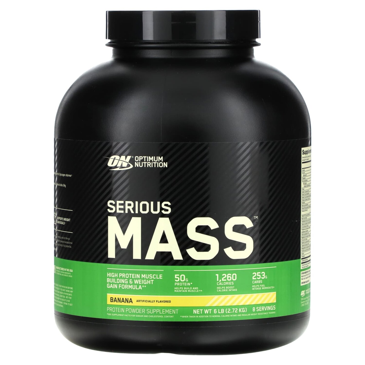 Serious Mass, порошок для набора веса (гейнер) с высоким содержанием протеина, вкус банан, 2720 г (6 lb), Optimum Nutrition
Serious Mass, порошок для набора веса (гейнер) с высоким содержанием протеина, вкус банан, 2720 г (6 lb), Optimum Nutrition