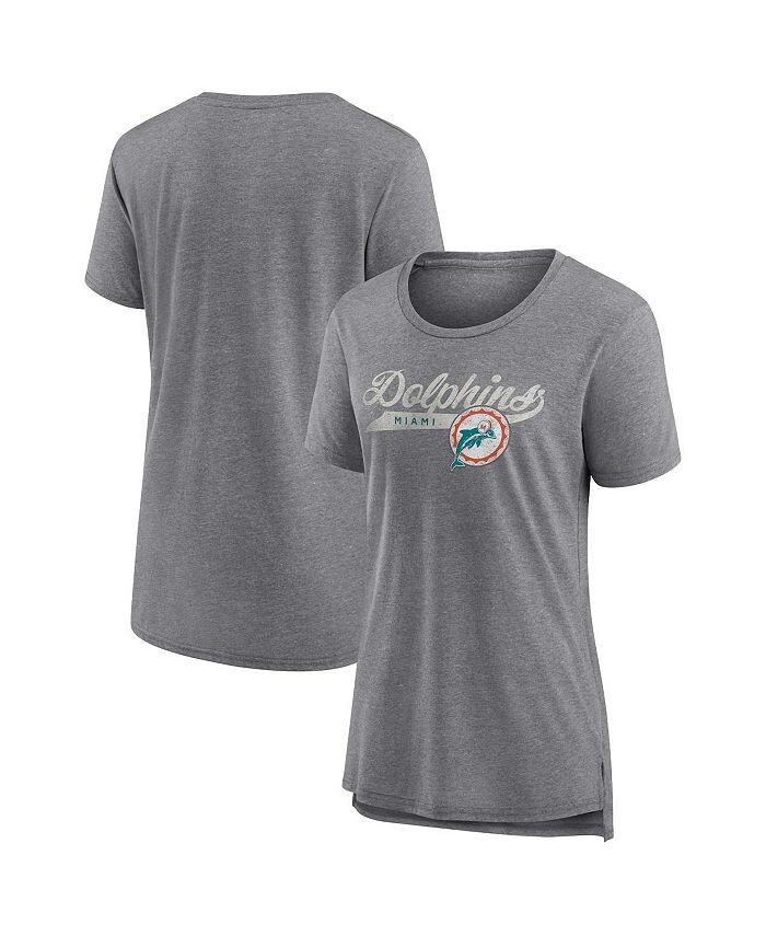 Женская футболка с логотипом Heather Grey Miami Dolphins Original Play Tri-Blend Fanatics, серый
Женская футболка с логотипом Heather Grey Miami Dolphins Original Play Tri-Blend Fanatics, серый