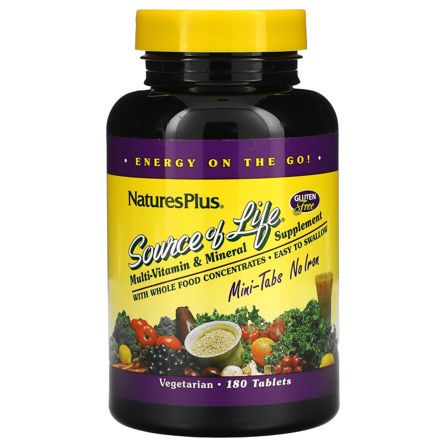 Source of Life, мультивитаминная и минеральная добавка, без железа, 180 таблеток, NaturesPlus
Source of Life, мультивитаминная и минеральная добавка, без железа, 180 таблеток, NaturesPlus