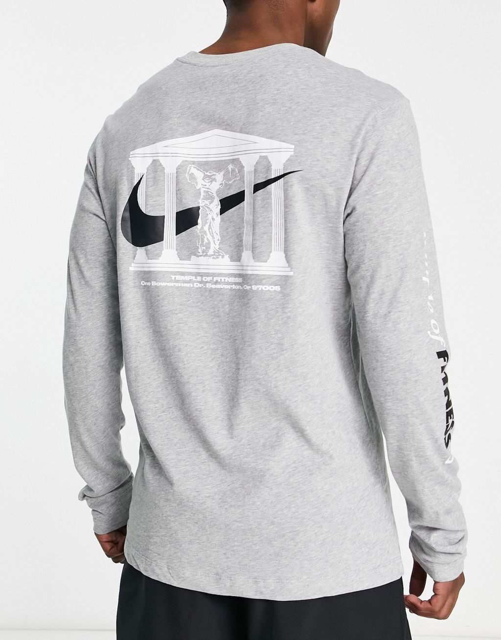 Серая футболка с длинными рукавами и графическим рисунком Nike Training Dri-FIT Wildcard
Серая футболка с длинными рукавами и графическим рисунком Nike Training Dri-FIT Wildcard