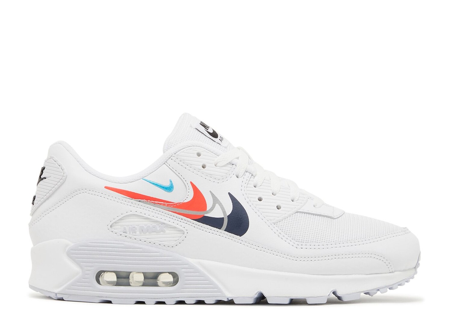 Кроссовки Nike Air Max 90 'Multi Swoosh - White Bright Crimson', белый, Белый;серый
Кроссовки Nike Air Max 90 'Multi Swoosh - White Bright Crimson', белый, Белый;серый