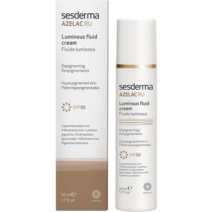 AZELAC RU Luminous Fluid SPF 50 Солнцезащитный крем для кожи, пигментация, депигментация, активные ингредиенты, максимальная безопасность, защита от солнца, высокая переносимость, 50 мл Sesderma
AZELAC RU Luminous Fluid SPF 50 Солнцезащитный крем для кожи, пигментация, депигментация, активные ингредиенты, максимальная безопасность, защита от солнца, высокая переносимость, 50 мл Sesderma