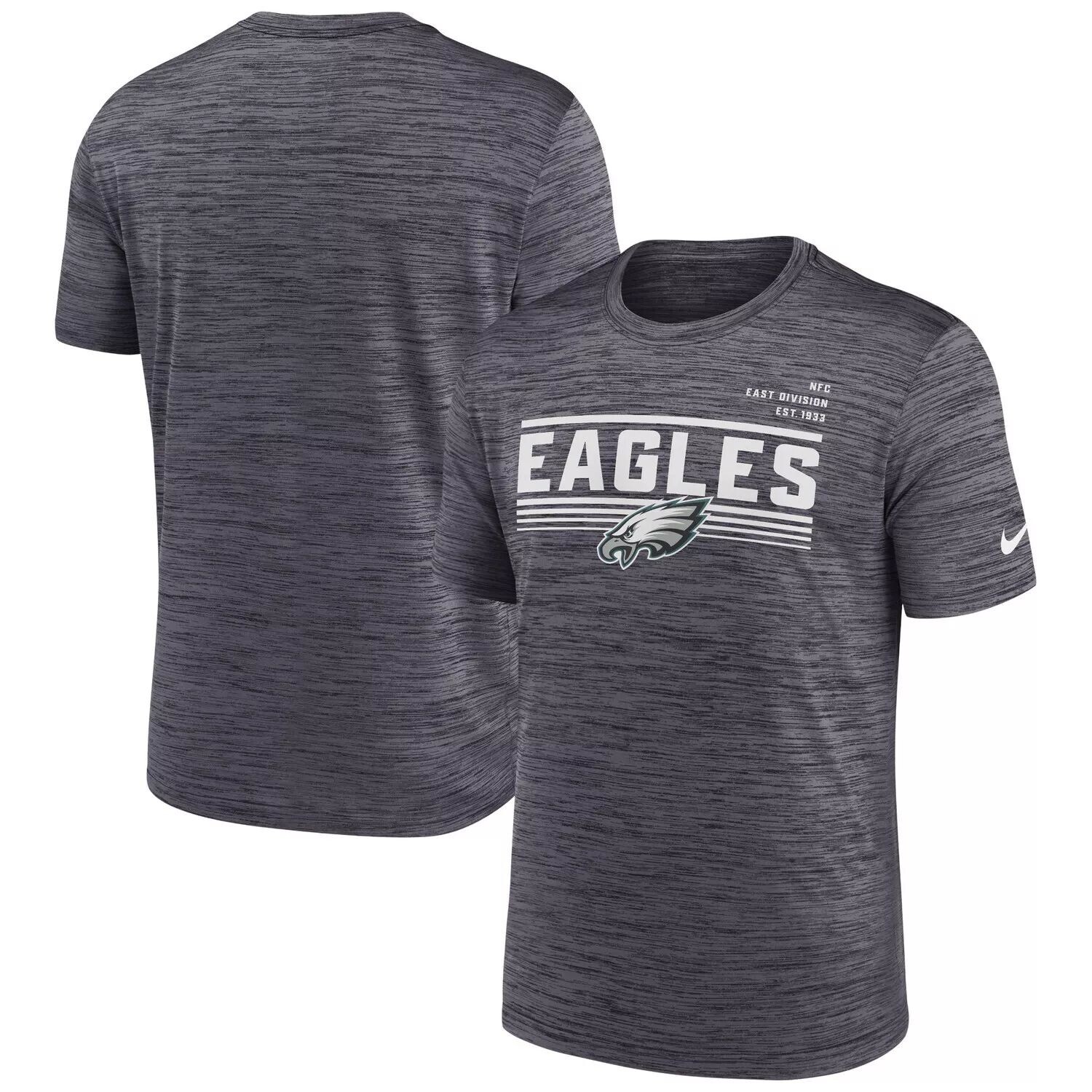 Мужская антрацитовая футболка Philadelphia Eagles Yardline Velocity Performance Nike, Черный
Мужская антрацитовая футболка Philadelphia Eagles Yardline Velocity Performance Nike, Черный