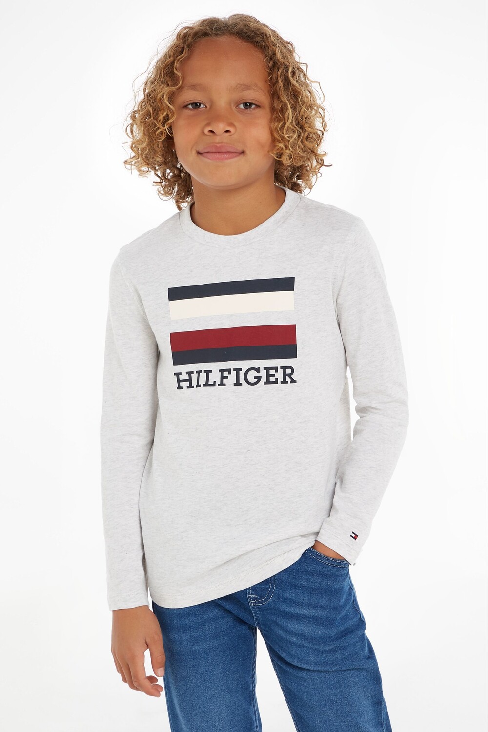 Серая футболка для мальчика с длинными рукавами и логотипом Tommy Hilfiger, серый
Серая футболка для мальчика с длинными рукавами и логотипом Tommy Hilfiger, серый