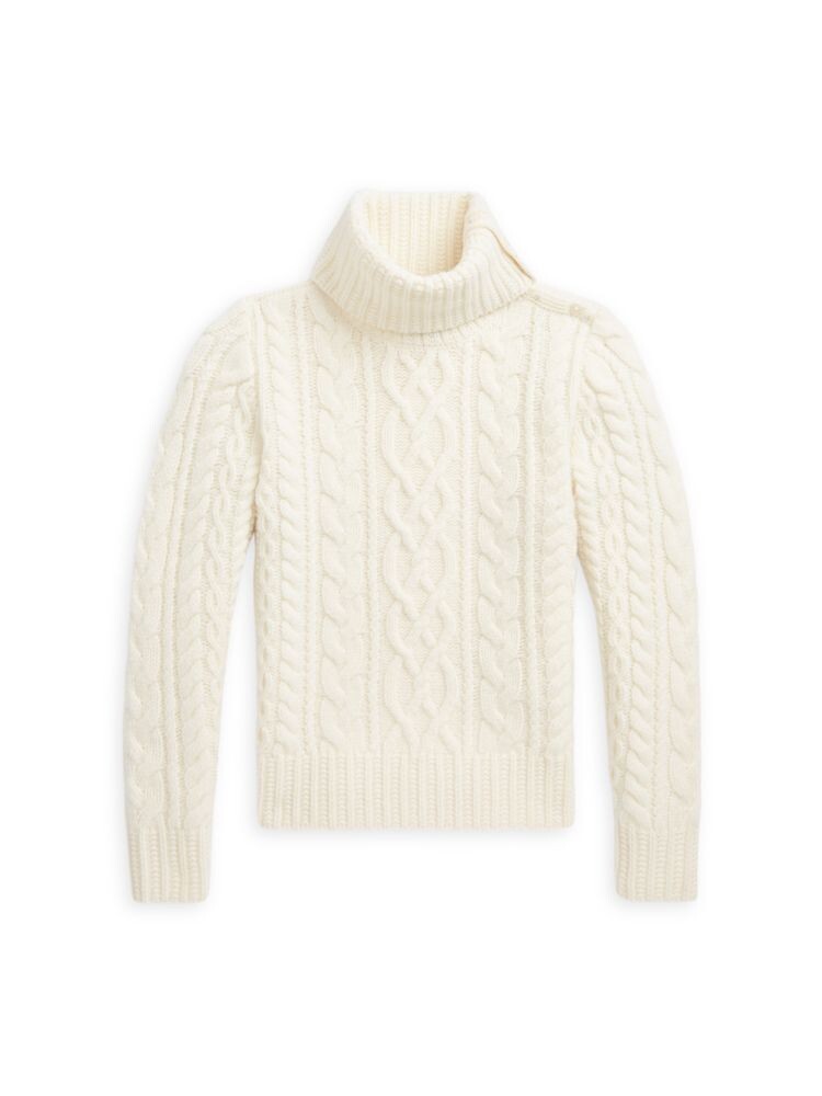 Свитер косой вязки арановой вязки для маленькой девочки Polo Ralph Lauren, белый
Свитер косой вязки арановой вязки для маленькой девочки Polo Ralph Lauren, белый