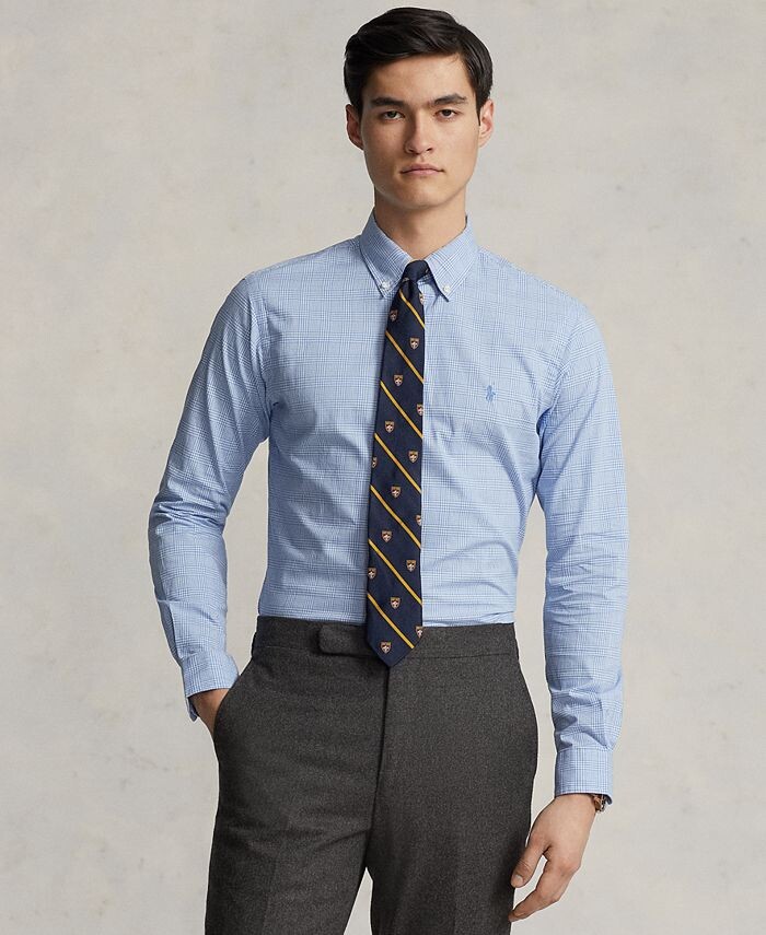 Мужская хлопковая рубашка классического кроя из твила в клетку Polo Ralph Lauren, цвет Blue/White
Мужская хлопковая рубашка классического кроя из твила в клетку Polo Ralph Lauren, цвет Blue/White