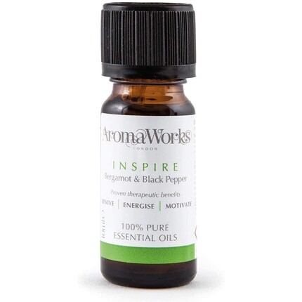 AromaWorks Inspire Эфирное масло бергамота и черного перца, 100% натуральное веганское масло, не подвергаемое тестированию на животных, 10 мл Aromaworks Ltd, Uk Beauty
AromaWorks Inspire Эфирное масло бергамота и черного перца, 100% натуральное веганское масло, не подвергаемое тестированию на животных, 10 мл Aromaworks Ltd, Uk Beauty