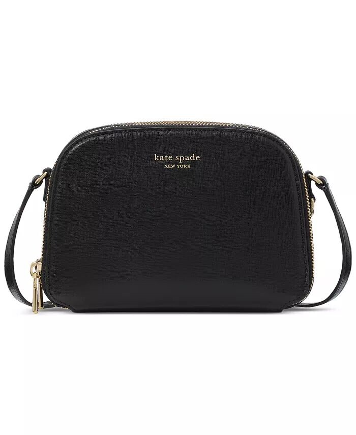 Сумка через плечо Devin из сафьяновой кожи с двойной молнией и куполом Kate Spade New York, черный
Сумка через плечо Devin из сафьяновой кожи с двойной молнией и куполом Kate Spade New York, черный