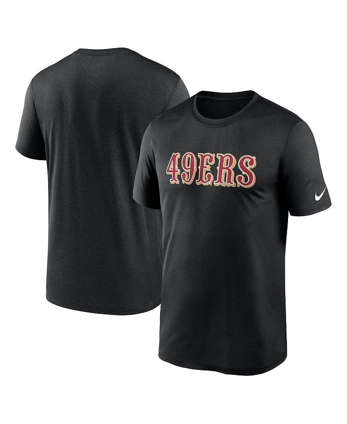 Мужская черная футболка San Francisco 49ers Legend Wordmark Performance Nike, черный
Мужская черная футболка San Francisco 49ers Legend Wordmark Performance Nike, черный