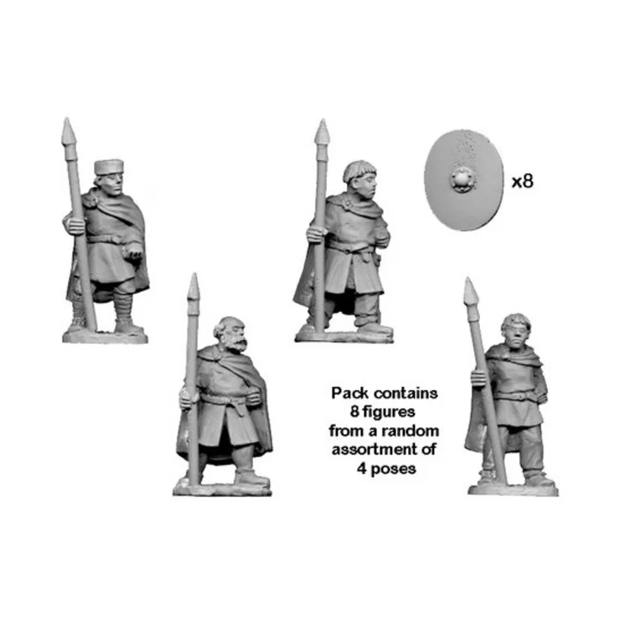Подримские копейщики, Historical Miniatures - Dark Ages - Sub Roman (28mm) (Crusader Miniatures)
Подримские копейщики, Historical Miniatures - Dark Ages - Sub Roman (28mm) (Crusader Miniatures)