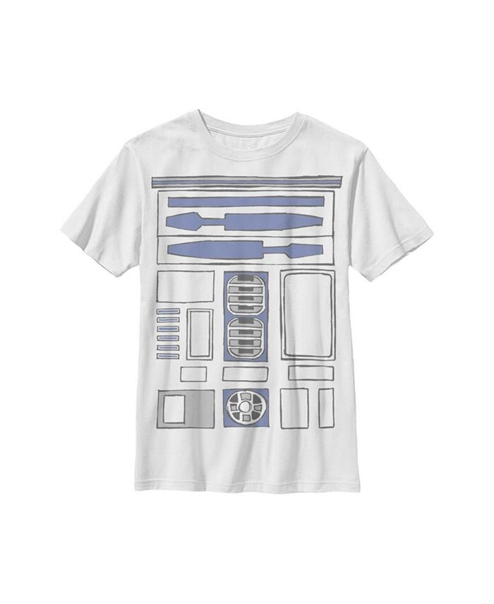 Детская футболка с костюмом из мультфильма Звездные войны R2-D2 для мальчика Disney Lucasfilm, белый
Детская футболка с костюмом из мультфильма Звездные войны R2-D2 для мальчика Disney Lucasfilm, белый