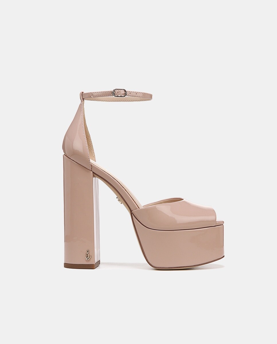 Женские лакированные босоножки Kori на платформе и блочном каблуке Sam Edelman, нюд
Женские лакированные босоножки Kori на платформе и блочном каблуке Sam Edelman, нюд