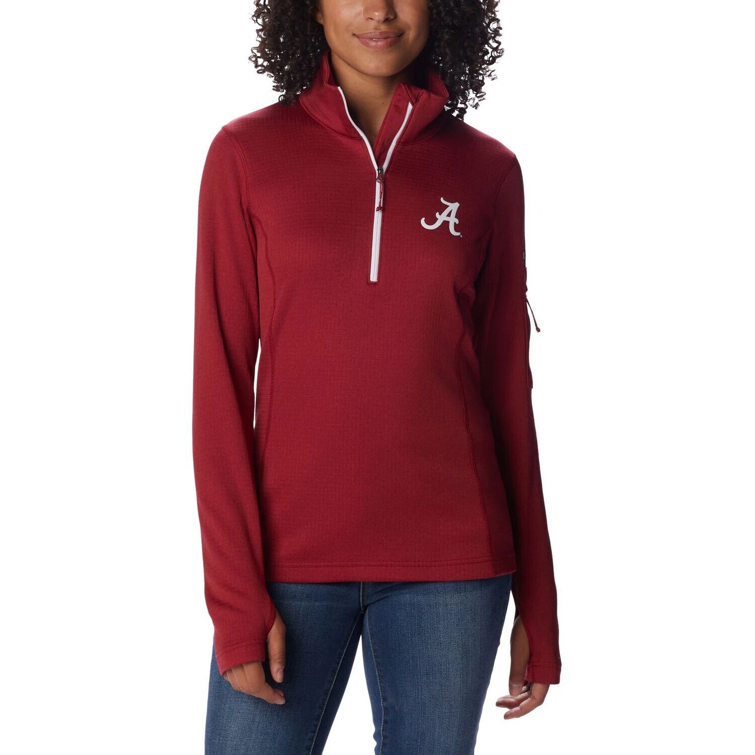Женский топ с молнией до половины длины Columbia Crimson Alabama Crimson Tide Park View
Женский топ с молнией до половины длины Columbia Crimson Alabama Crimson Tide Park View