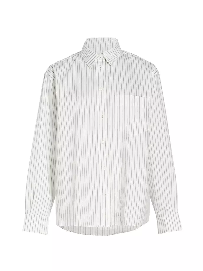 Рубашка оверсайз из хлопка в полоску с тикингом Anine Bing, цвет ivory blue monogram stripe
Рубашка оверсайз из хлопка в полоску с тикингом Anine Bing, цвет ivory blue monogram stripe