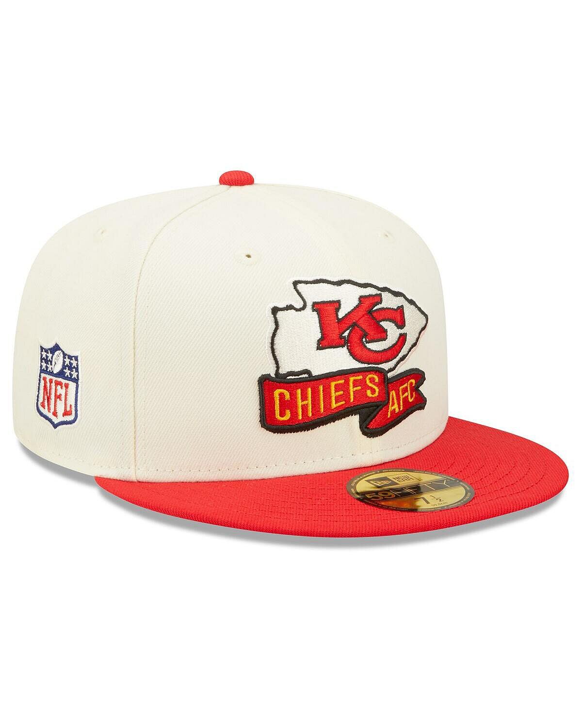 Мужская кремовая, красная приталенная кепка Kansas City Chiefs 2022 Sideline 59FIFTY New Era
Мужская кремовая, красная приталенная кепка Kansas City Chiefs 2022 Sideline 59FIFTY New Era