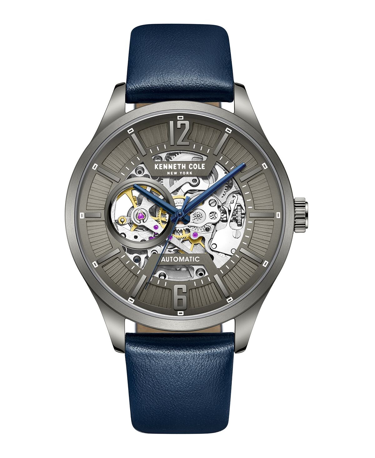 Мужские автоматические часы из натуральной кожи синего цвета, 42 мм Kenneth Cole New York
Мужские автоматические часы из натуральной кожи синего цвета, 42 мм Kenneth Cole New York
