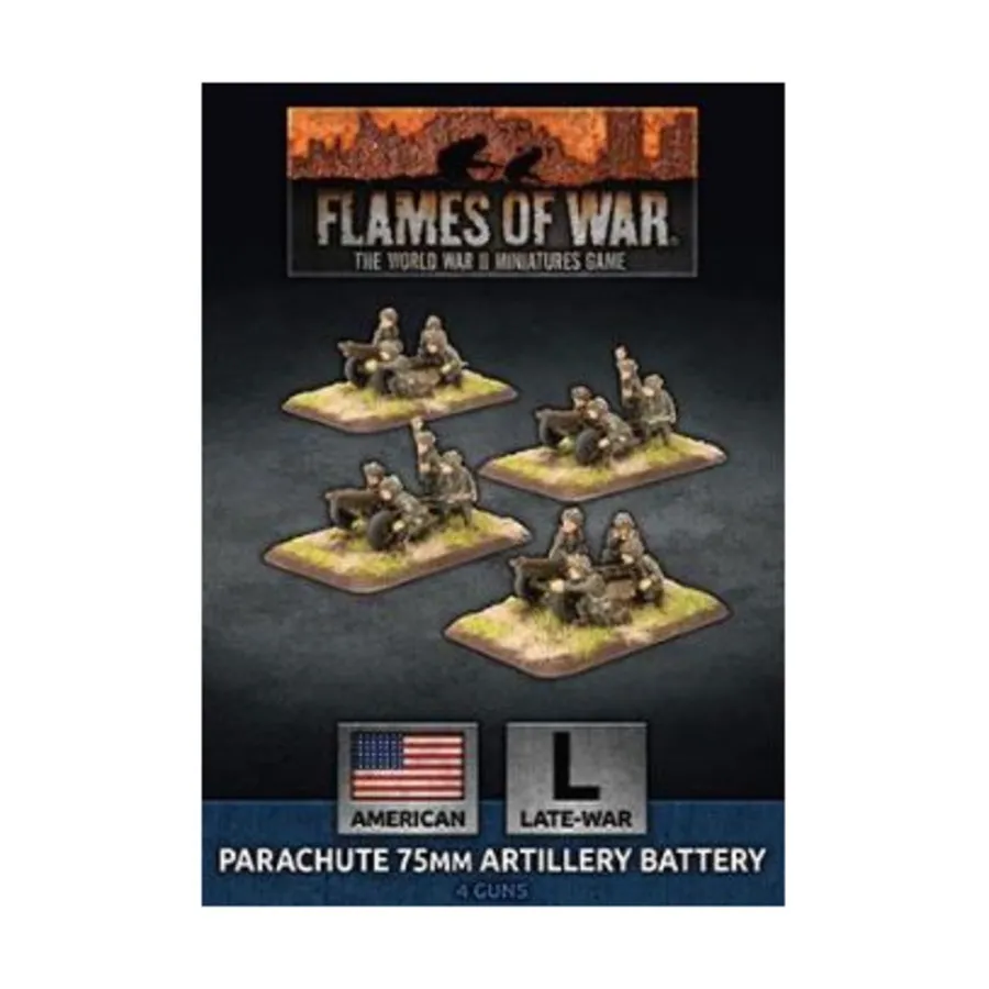 Парашютная 75-мм артиллерийская батарея, Flames of War - WWII - United States - Infantry (4th Edition)
Парашютная 75-мм артиллерийская батарея, Flames of War - WWII - United States - Infantry (4th Edition)