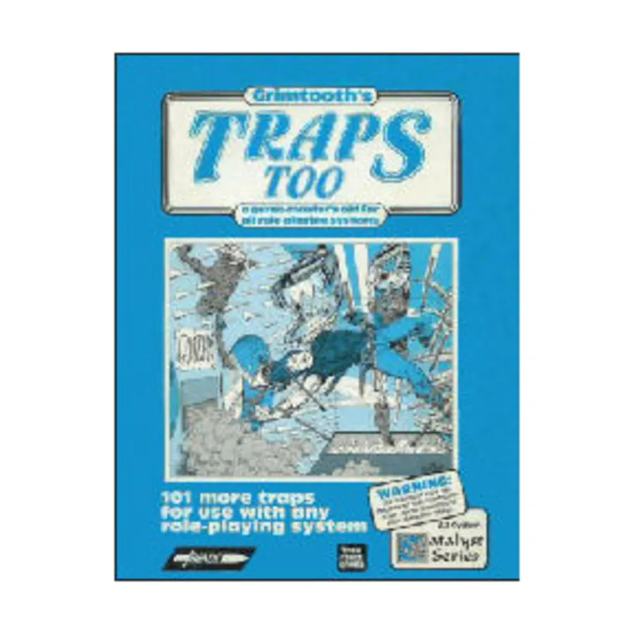 Grimtooth's Traps Too (1st Edition, 2nd+ Printing), Fantasy Supplements (Flying Buffalo), мягкая обложка
Grimtooth's Traps Too (1st Edition, 2nd+ Printing), Fantasy Supplements (Flying Buffalo), мягкая обложка
