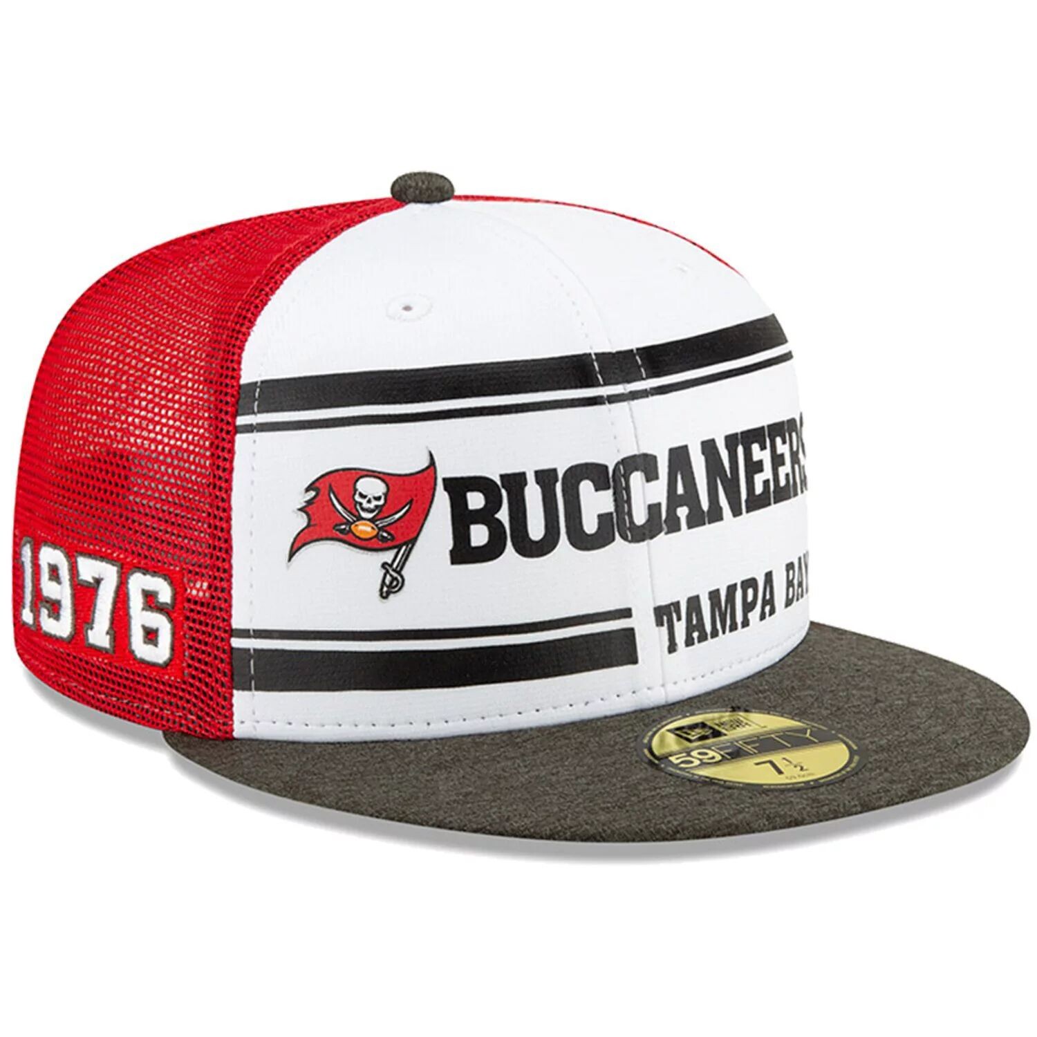 Мужская бейсболка New Era White/Pewter Tampa Bay Buccaneers 2019 NFL Sideline Home Official 59FIFTY 1970-х годов Облегающая шляпа
Мужская бейсболка New Era White/Pewter Tampa Bay Buccaneers 2019 NFL Sideline Home Official 59FIFTY 1970-х годов Облегающая шляпа