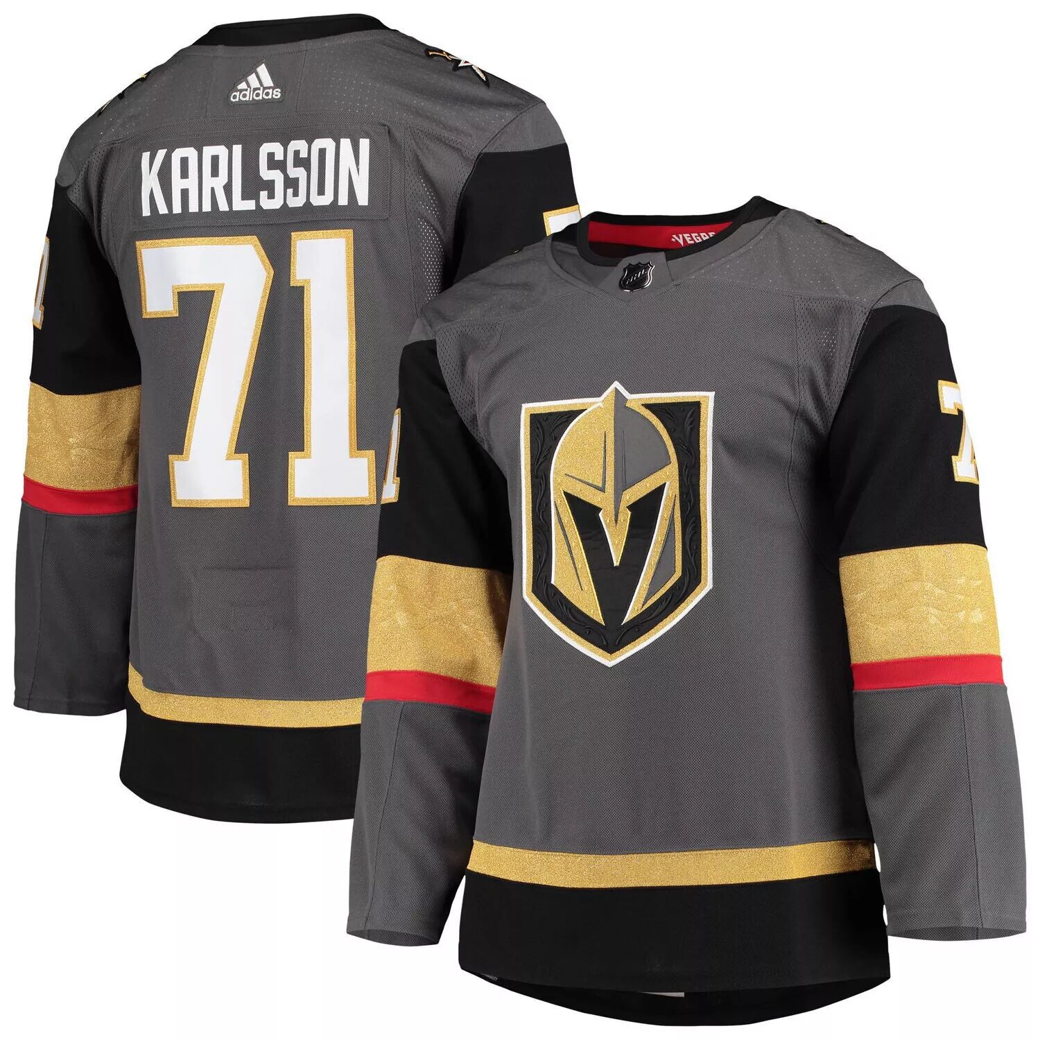 Мужская серая майка William Karlsson Vegas Golden Knights Home Primegreen Authentic Pro Player adidas, Серый
Мужская серая майка William Karlsson Vegas Golden Knights Home Primegreen Authentic Pro Player adidas, Серый