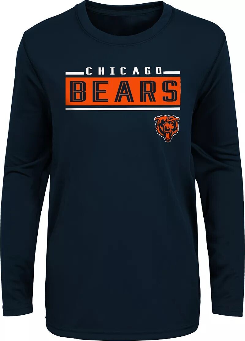 Темно-синяя футболка с длинными рукавами Chicago Bears Amped Up для мальчиков NFL Team Apparel
Темно-синяя футболка с длинными рукавами Chicago Bears Amped Up для мальчиков NFL Team Apparel