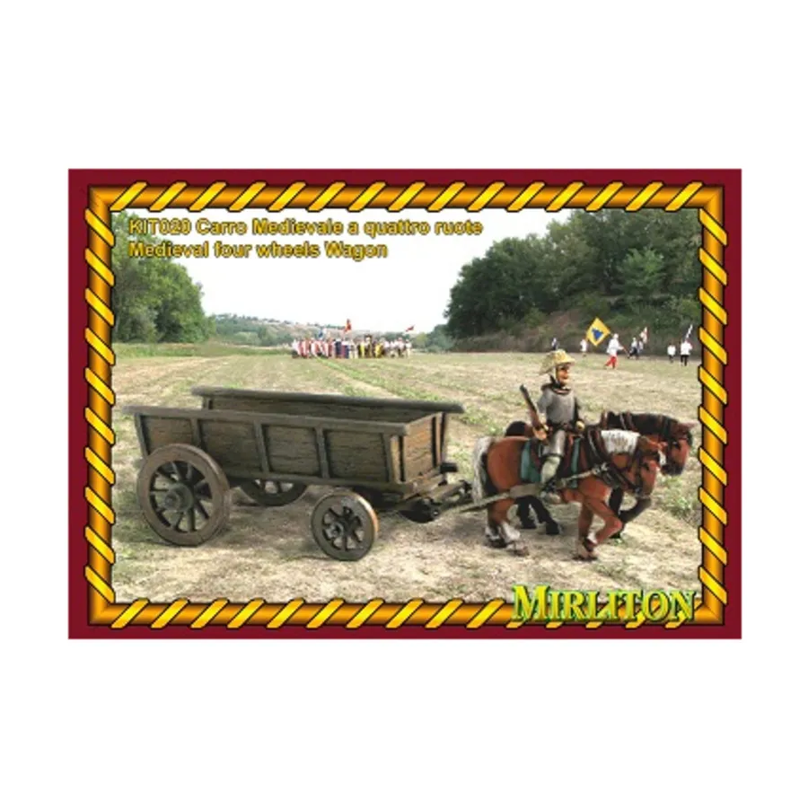 Средневековый 4-колесный фургон, Historical Miniatures - Diorama Kits (28mm) (Mirliton SG)
Средневековый 4-колесный фургон, Historical Miniatures - Diorama Kits (28mm) (Mirliton SG)